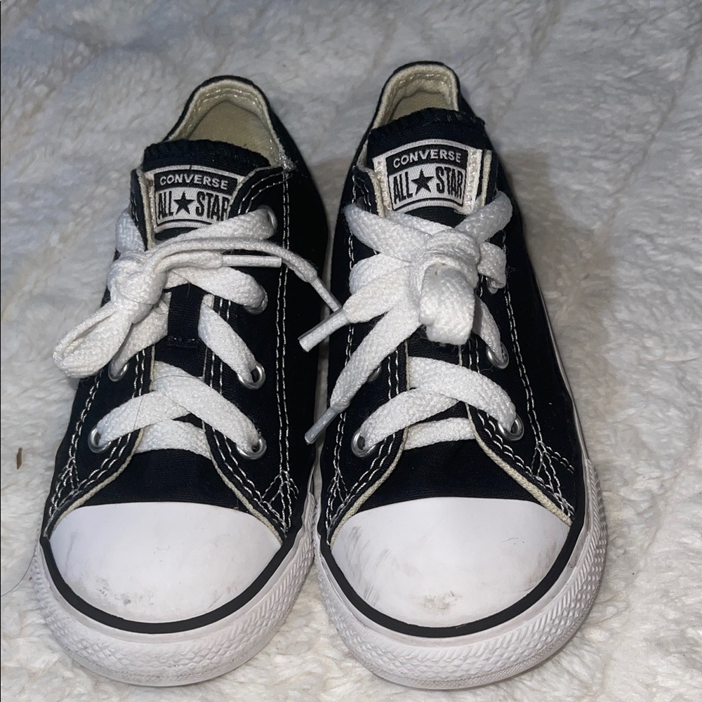 Converse Kids' All Star Low Top Sneakers - Black/White